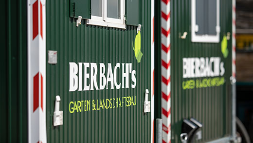 BIERBACH's Logo auf Container